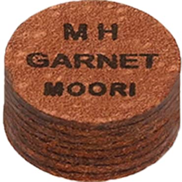 Moori Pool Cue Tip (Jewel Series 14mm Garnet Medium Hard(MH))