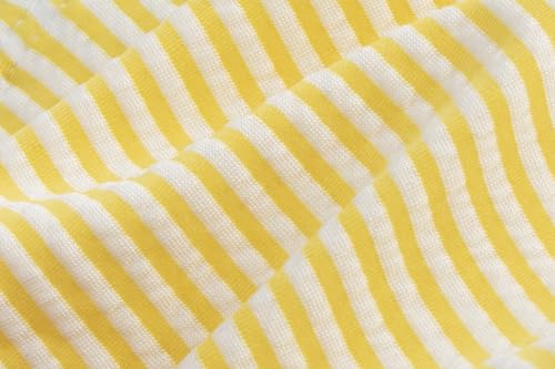 Image of LIZENS Girls Two Piece Striped Bikini Set Swimwear Flounce Ruffle Trim 2-12Years Beach Bathing Swimsuit