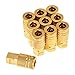 SUNGATOR 1/4-Inch Brass Female Industrial Coupler, 10-Pack NPT Female Quick Connect Air Coupler with Storage Case