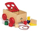 Grösse (LxBxH): 24x19x12 cm nic - Holzspielzeug 1552 - Formenwagen rot