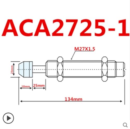 Amortisseur de pression hydraulique ACA2725 pour vérin industriel - 3