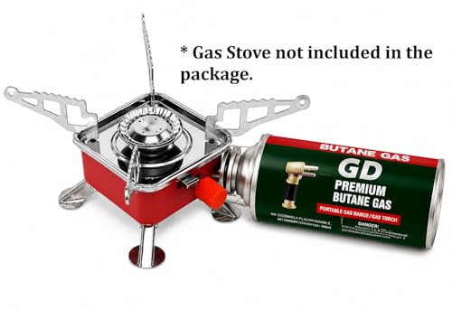 Image of Gadget Deals Pack of 4-225g Each- Camping Gas Cylinder - Butane Gas Can - Butane Gas | Butane Gas Refill -Flame Portable liquefied - Butane Gas Canister | emergencey Gas
