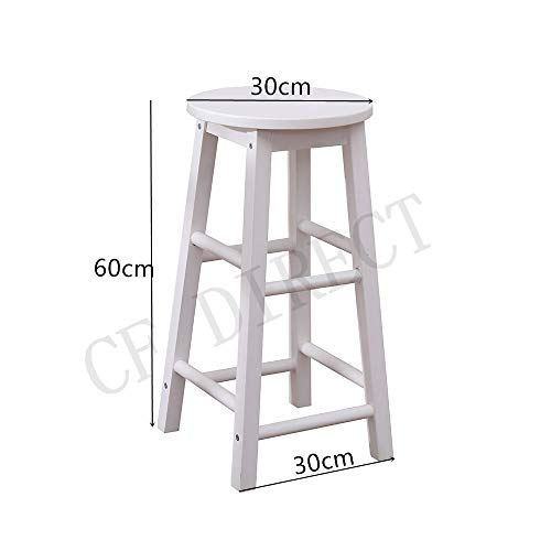 CFDZ CF Furniture White Pine Kitchen Bar Table and 4 Stools Set