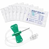 Butterfly Catheter Needle 21G, IV Catheter Needles, Winged Infusion Set IV Needle, 50 Pack – 304 Stainless...