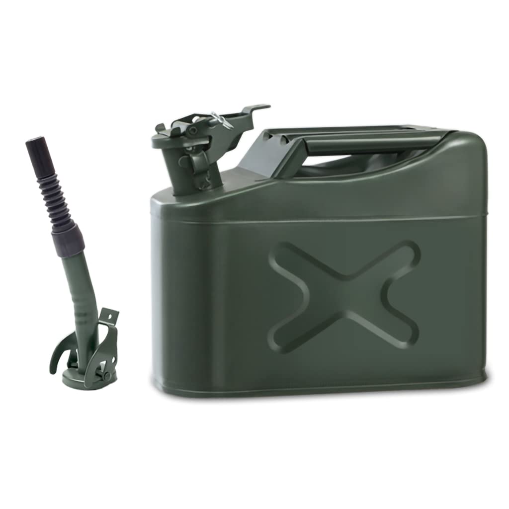 Conteneurs pour tambours métalliques verts 5L robustes pour hydrocarbures et huiles
