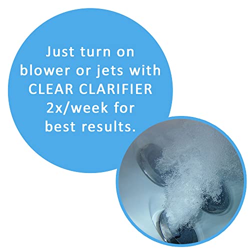 Puri Tech Spa Clear Clarifier 4 Pack Clears Up Cloudy Water Eliminates Dirt And Foam Extends Filter Life 32Oz #TOP3