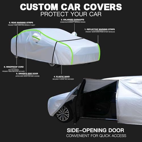 Funda Coche Impermeable para Jaguar XF 2007-2024 exterior 2