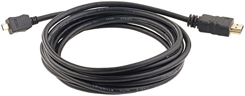auvisio Micro HDMI Kabel: High-Speed-Adapterkabel Micro-HDMI auf HDMI, f&uuml;r 4K, 3D & Full HD, 3 m (Adapter Micro, MicroHDMI, Audio Konverter)
