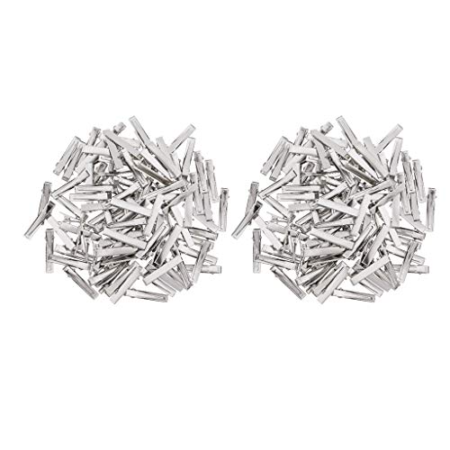 Pacote de 200 prendedores de cabelo de metal jacaré para cabelo DIY Barrette da Menolana