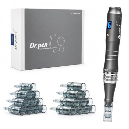 Dr Pen Microneedling Pen M8 with 20 Pcs Cartridges Replacement fo...