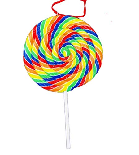 SHATCHI Christmas Tree Hanging Decorations Lollipop Pendants Candy Cane Tree Wall Home Décor Ornaments 2pcs Set, 12x8cm - Image 2