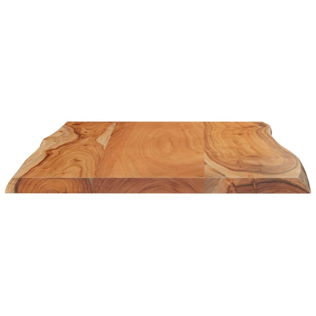 vidaXL Tischplatte 60x40x2,5 cm Rechteckig Massivholz Akazie Baumkante Platte