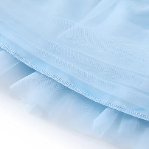 Flofallzique Toddler Tutu Dress Summer Flutter Sleeve Infant Baby Birthday Party Girls Tulle Dress for 1-6 Y3