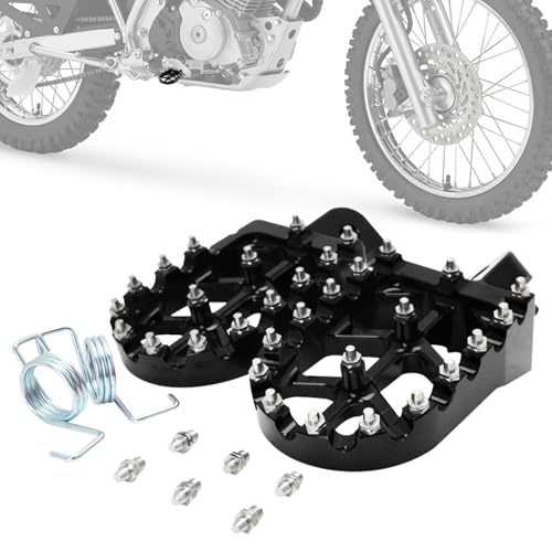 Repose-pieds de moto CNC ultra-adhérents noirs pour Pit Bike et Dirt Bike