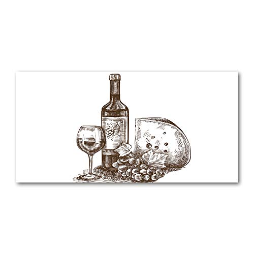 Fond de hotte verre noir et blanc 100x50cm idéal pour coin bistrot cuisine