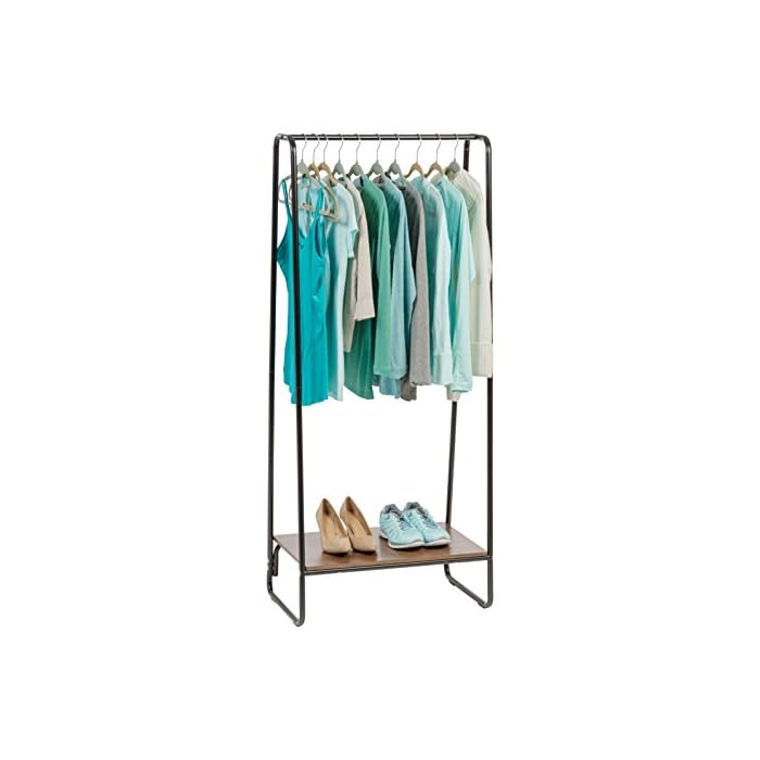 Buy IRIS USA, Inc. PIB4 Metal Garment 2 Wood Shelves and Side Racks