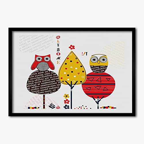 Affiche 70x50 cm cadre MDF tableau peinture moderne salon