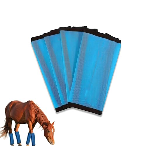 Image of Horse Fly Boot,Loose Fitting Fly Boots for Horses Set of 4,Leggings for Horse Design Protect Horses Legs No More Horsefly Nuisance Greatly&Reduce Stressful Stomping,Breathable /Universal