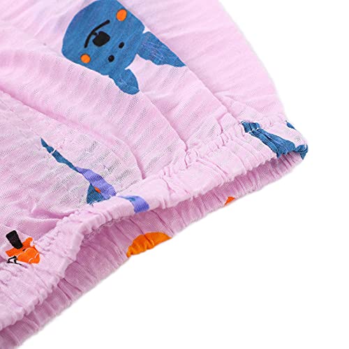 Terno bebê de verão, pijama infantil de verão macio para 2 a 8 anos de idade(Coelhinho terno de mang