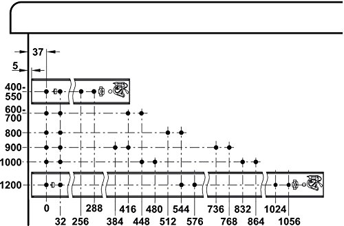 Gedotec Guida cassetto con Meccanismo chiusura