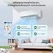 RELAX4LIFE Split Klimaanlage 9000BTU, Klimageräte mit Heizfunktion, Klima Splitgerät Kältemittel R32, Inverter-Technologie,Air Conditioner Inkl. Montagematerial, sehr leise