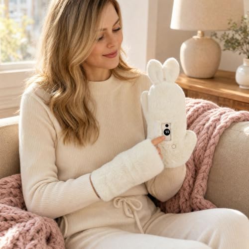 Cute Wire Less Heated Gloves for Women Electric Hand Warmers Outdoor Indoor | 3 Heat Settings, Soft Rechar/Geable Warm Gloves For Ski Snowboard Cycling Running Winter, Christmas Birthday Gifts For Girls - image 2