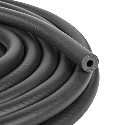 3/16 Inch (5mm) ID Fuel Line Hose 25FT NBR Rubber Push Lock Hose High Pressure 300PSI for Automotive Fuel Systems Engines