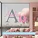 Personalized Name Elephant Animal Series - Baby Boy - Wall Decal Nursery for Home Bedroom Children (Wide 22