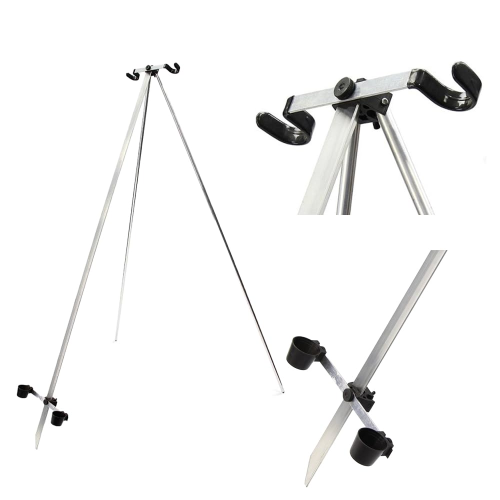 Tripod Rutenständer – Rutenhalter 180cm – Rod Pod Alternative für 2 Angelruten, Angelrutenständer, Angelständer, RodPod, Angel Ständer, Angelrutenhalter Boden