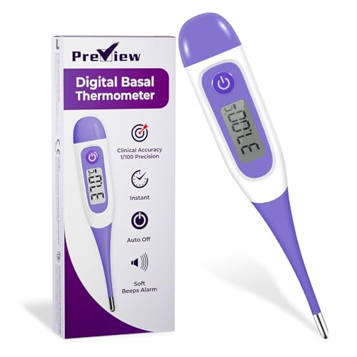 Preview Digital Basal Thermometer for Ovulation Tracking Basal Body Temperature Thermometer BBT for Fertility Prediction High Accuracy IP22 Waterproof