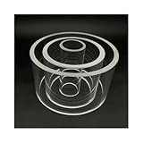 Hochborosilikatglas Sichtglas Säule - OD100-150mm x Höhe100mm x Dicke5/7/10mm, Wärme/Druck/Säure-Laugenfest, für Chemierohre, Kessel - 1STÜCK(100x100x10mm)