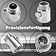 Anal Dusche Adapter für Duschkopf Hochwertiger Metall-Adapter für Darmspülung und Intimdusche für Männer & Frauen Einlauf Set für Erwachsene Hygienische Analreinigung Ideal für Po Dusche und Irrigator