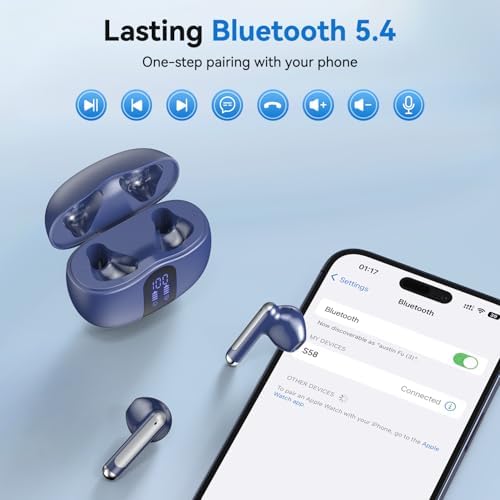 Wireless Earbuds, Bluetooth 5.4 Bass Stereo — view 2