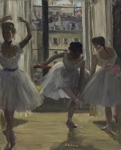 Danseurs dans une salle d'exercice Impression d'affiches Degas Toile 60x90