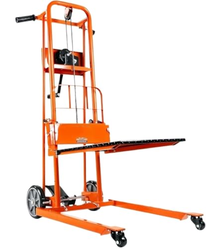 Material Lift Stacker è una macchina di potenza industriale progettata per il sollevamento di carichi pesanti.