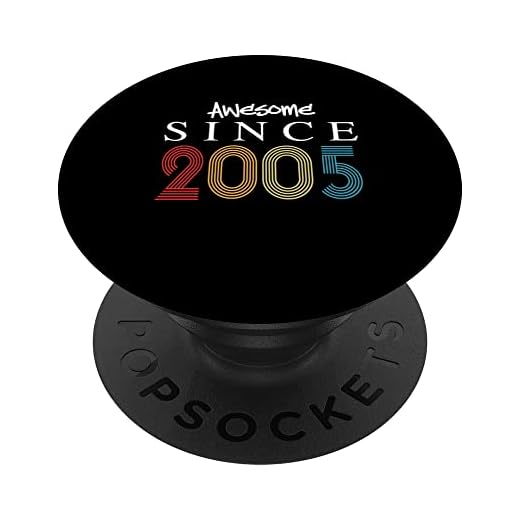 Impresionante Desde 2005 Cumpleaños 2005 Vintage 2005 Año PopSockets PopGrip Intercambiable