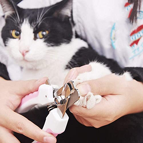 LALFPET Dog Nail Clippers and Trimmer-with Safety Guard to Avoid Over-Cutting,Professional Pet Nail Clippers Stainless Steel Grooming Tool for Small Medium Large Dogs and Cats Blue L