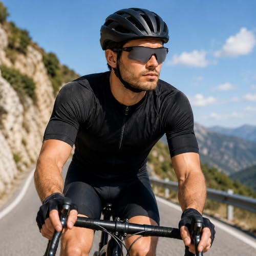Image of Dervin Non Polarized Oversized Sports Sunglasses for Men Women, Outdoor Cricket Cycling Hiking Fishing Sunglasses