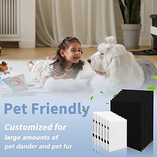 Hpa300 Hepa Filter Replacement For Honeywell Hpa300 Series Air Purifiers Hpa300, Hpa300Vp, Hpa304 Hpa3300, Replace Hrf-R3 (6 Ture Hepa R Replacement Filters + 8 Activated Carbon Pre-Filter) #TOP5