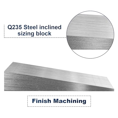 Image of YOUNTHYE 8PCS Metal Wedge Shims Triangle Flange Wedge Steel Wedges for Welding Silver Metal Flange Wedge Pipe Fitting Welding Tool 4.7 x 2.4 x 0.79 inch Steel Wedge Set