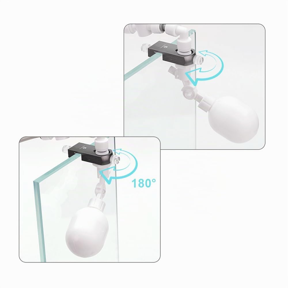 Kit de Vanne a Flotteur Réglable,Filtre a Eau Automatique 1/4",Vanne a Boisseau Sphérique,Contrôleur de Remplissage D'eau Automatique,Système de Remplissage Automatique pour Aquariums Osmose Inverse