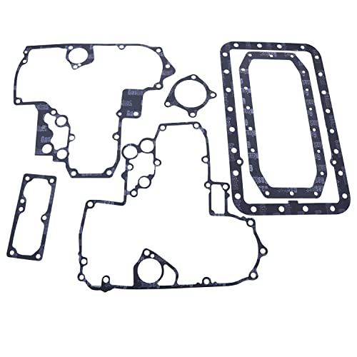 Image of Full Gasket Set(Upper, Lower and Head Gasket) Compatible with Kubota V1702 and Bobcat 743