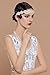 BABEYOND Flapper Headpiece for Women - Roaring 20s Headband 1920s Gatsby Headpiece Vintage Accessories for Women
