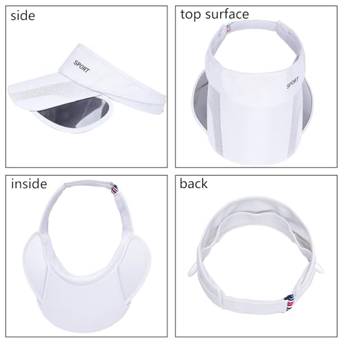 Image of Marrywindix Sport Wear Athletic Visor Sun Sports Visor Hat Adjustable Cap with Retractable Brim for Women and Men