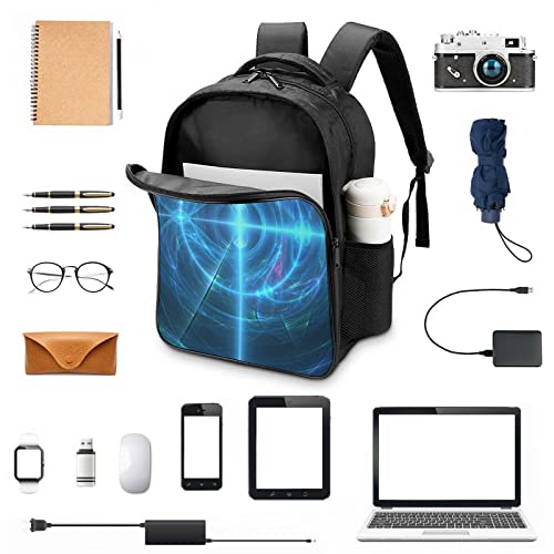 Sac à dos école bleu uni 3D cool et tendance pour adolescent - 3