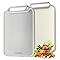Stainless Steel Cutting Board Double Sided 304 Steel & Food-Grade PP Large Chopping Board for Meat and Kitchen, Non-Slip 16"x11" White