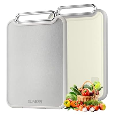 Stainless Steel Cutting Board Double Sided Stee...