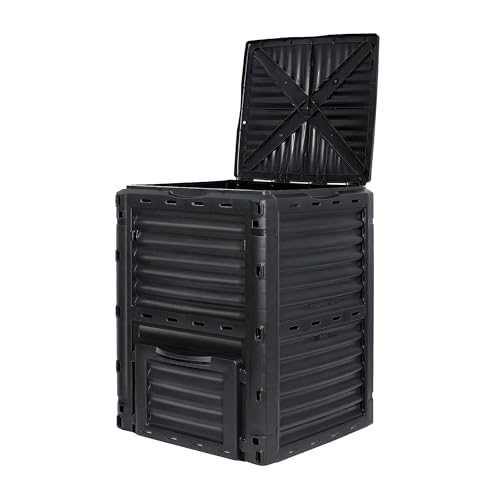 Large Outdoor Compost Bin,80 Gallon (300 L) Composter Bins with S...