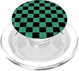 Anime Manga Japanese Pattern Ichimatsu Kimono Cosplay PopSockets PopGrip for MagSafe