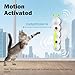 Interactive Cat Feather Toy, Automatic Fluffy Tail Teaser with Motion Sensor,Whack a mole Cat Toy, USB Rechargeable, Suction Cup for Stable Play, Perfect for Indoor Cats
